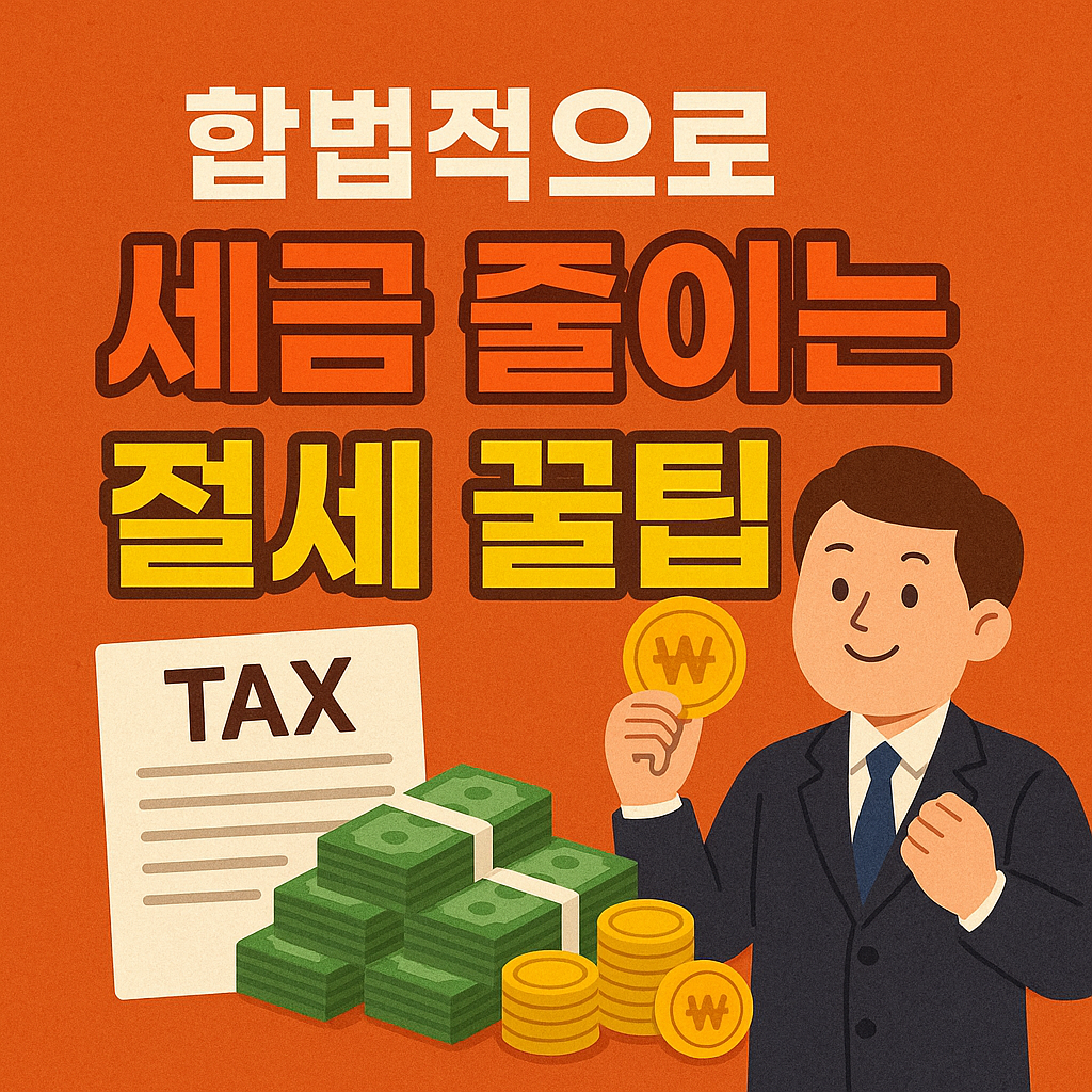 합법적으로 세금 줄이는 절세 꿀팁