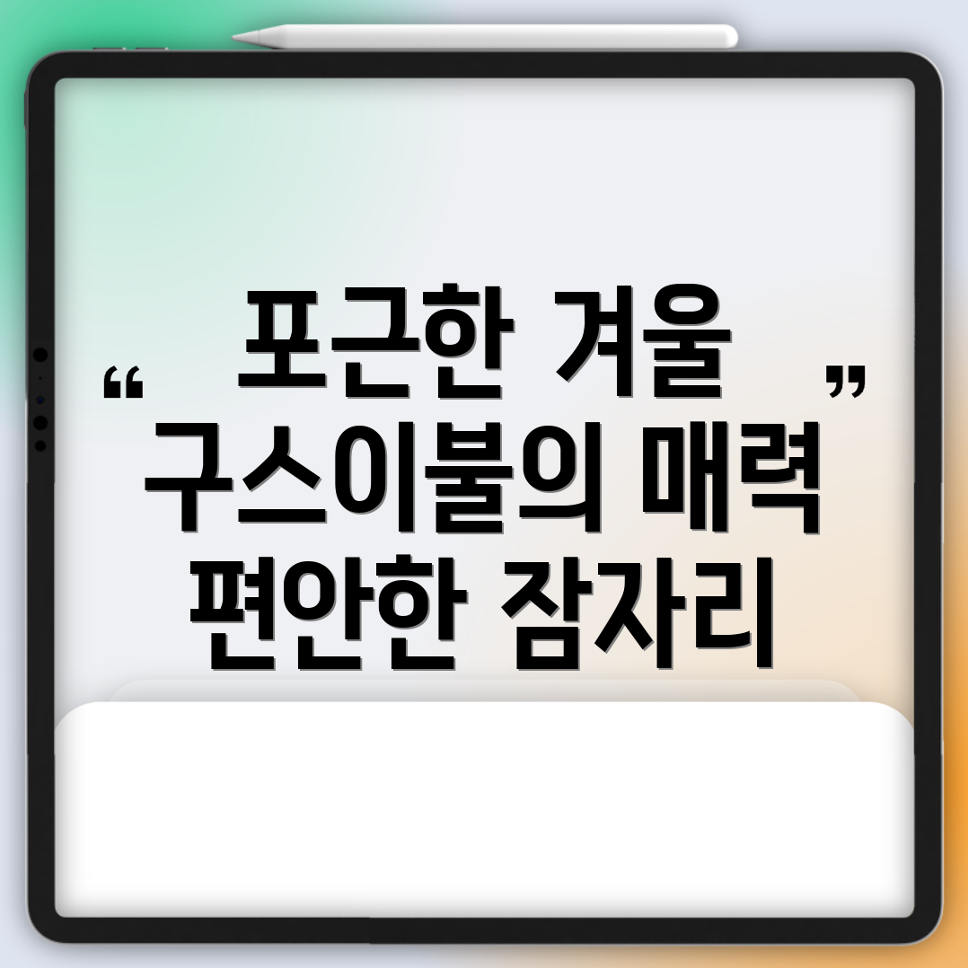 구스이불