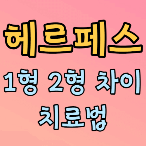 헤르페스 1형 2형 차이 치료법