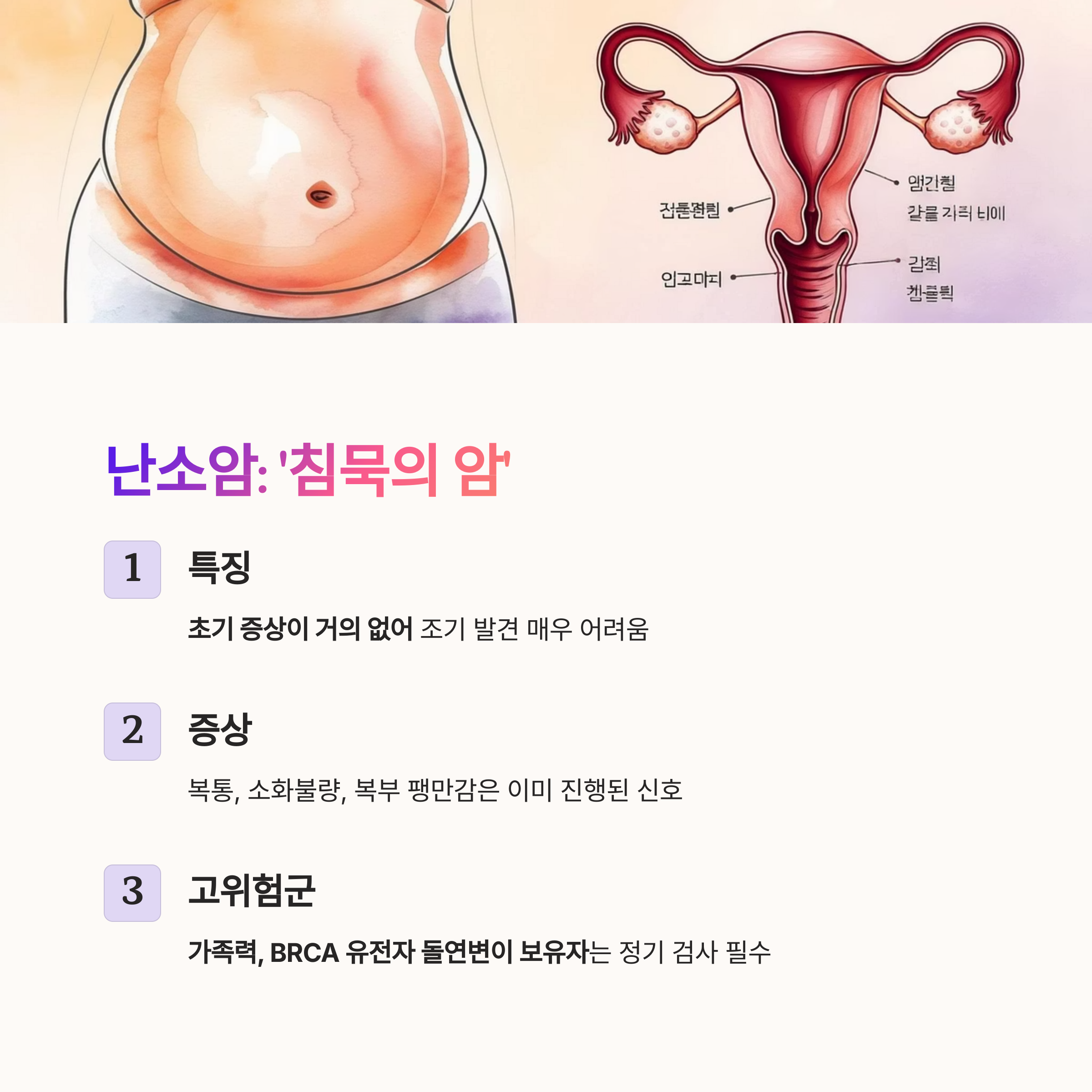 여성이라면 꼭 알아야 할 주요 암 10가지