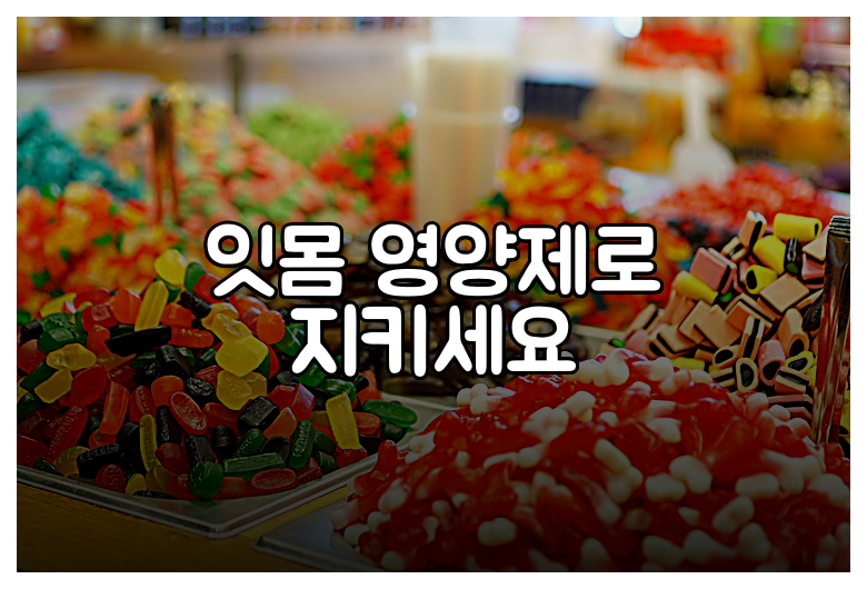 잇몸 영양제로 지키세요