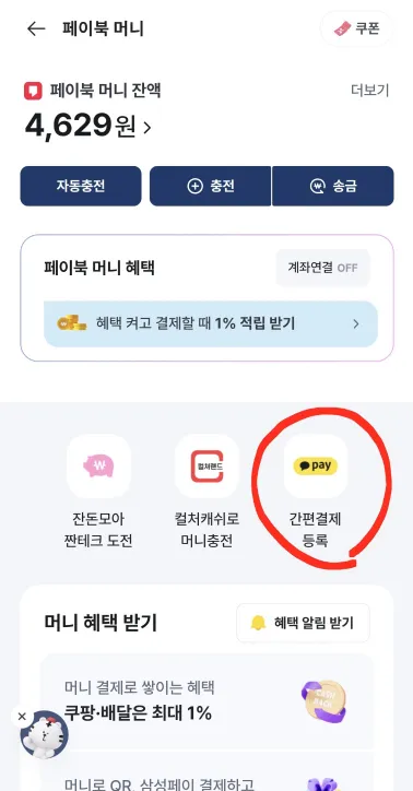 페이북-머니-간편결제등록법