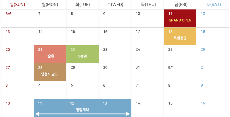 청약일정