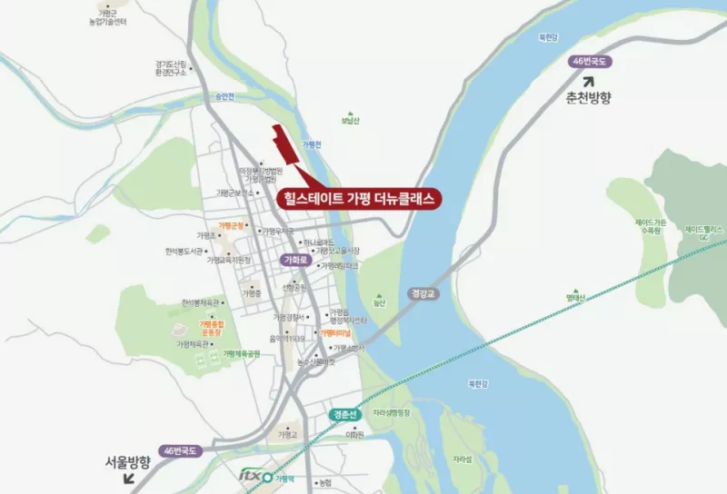 입지 환경. 출처: 홈페이지