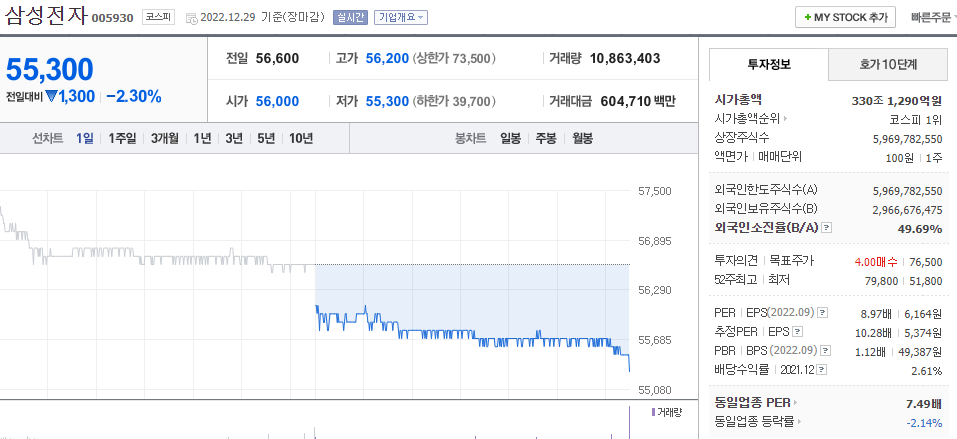  (005930) 삼성 전자 주가 전망 삼성 전자 주가 상승 가능할까?