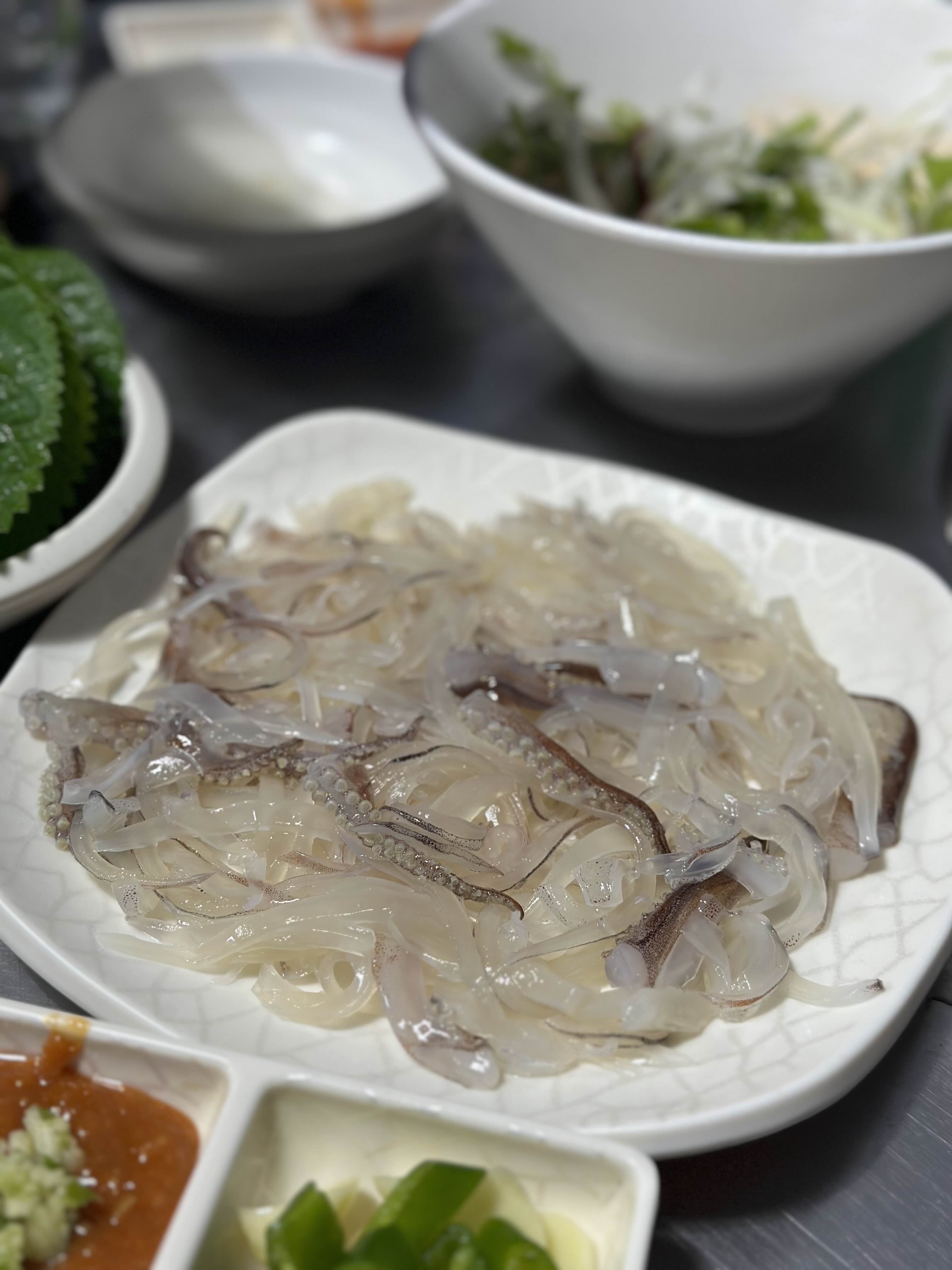 산오징어 2마리