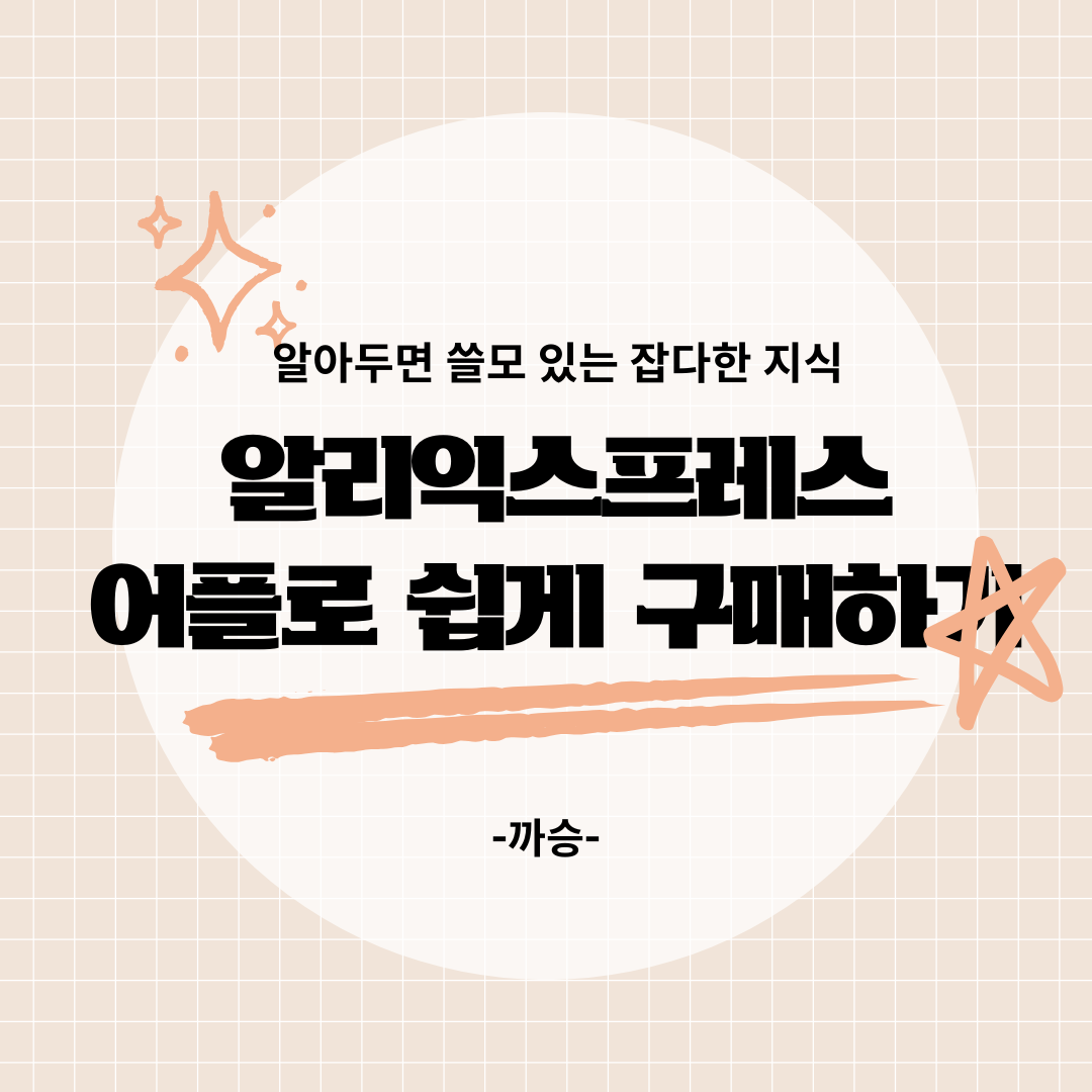 알리익스프레스 구매 방법