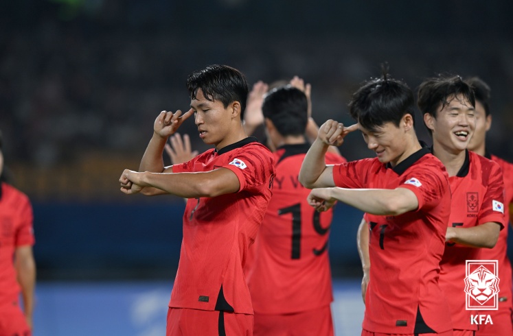 항저우 아시안게임 남자축구 대표팀 사진