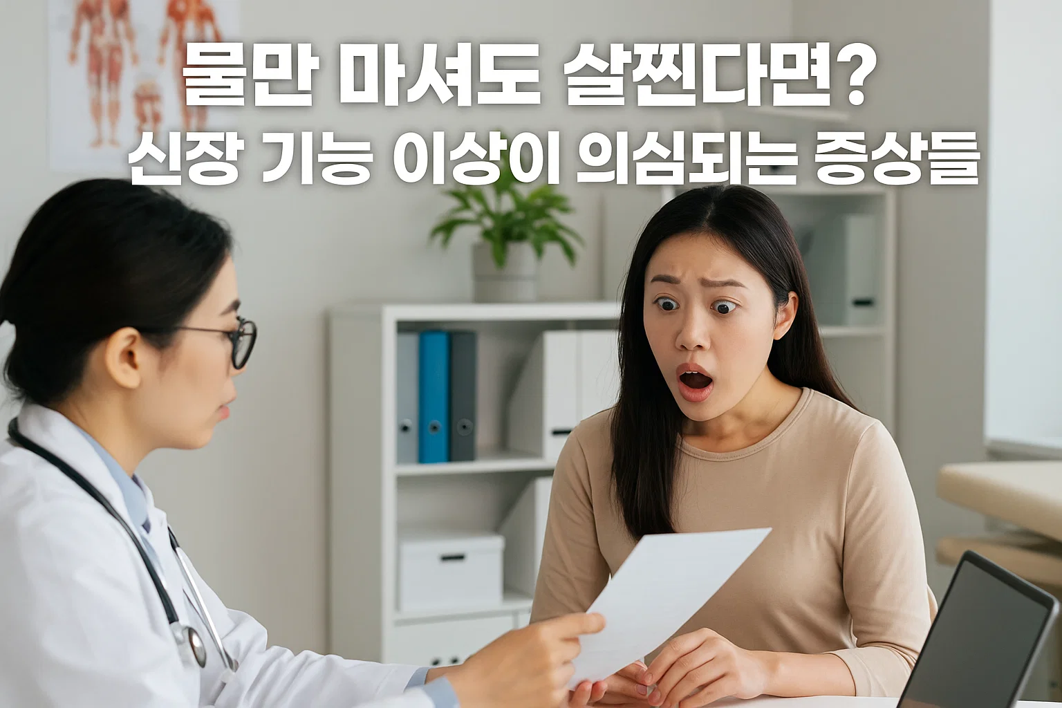 물만 마셔도 살찐다면?｜신장 기능 이상이 의심되는 증상들