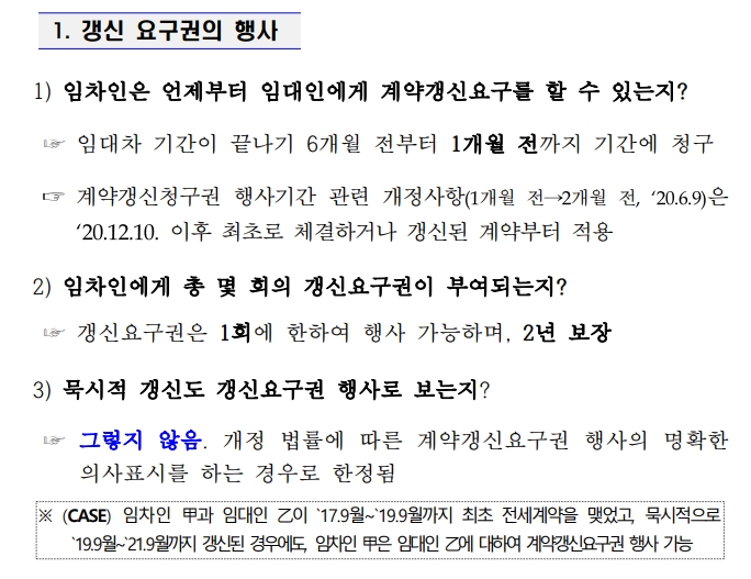 계약갱신 요구권