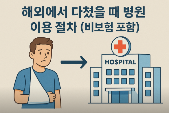 해외에서 다쳤을 때 병원 이용 절차 (비보험 포함)