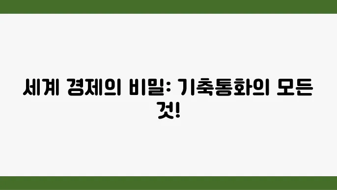 기축통화란? 의미, 조건, 역사 정리