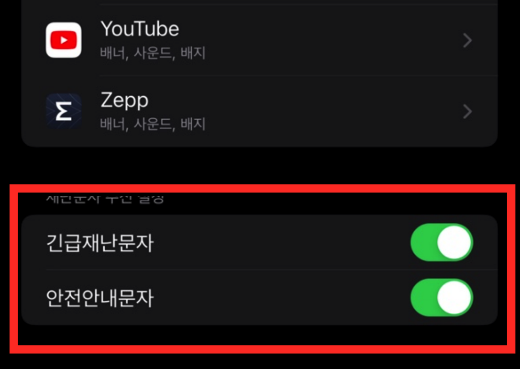 재난문자