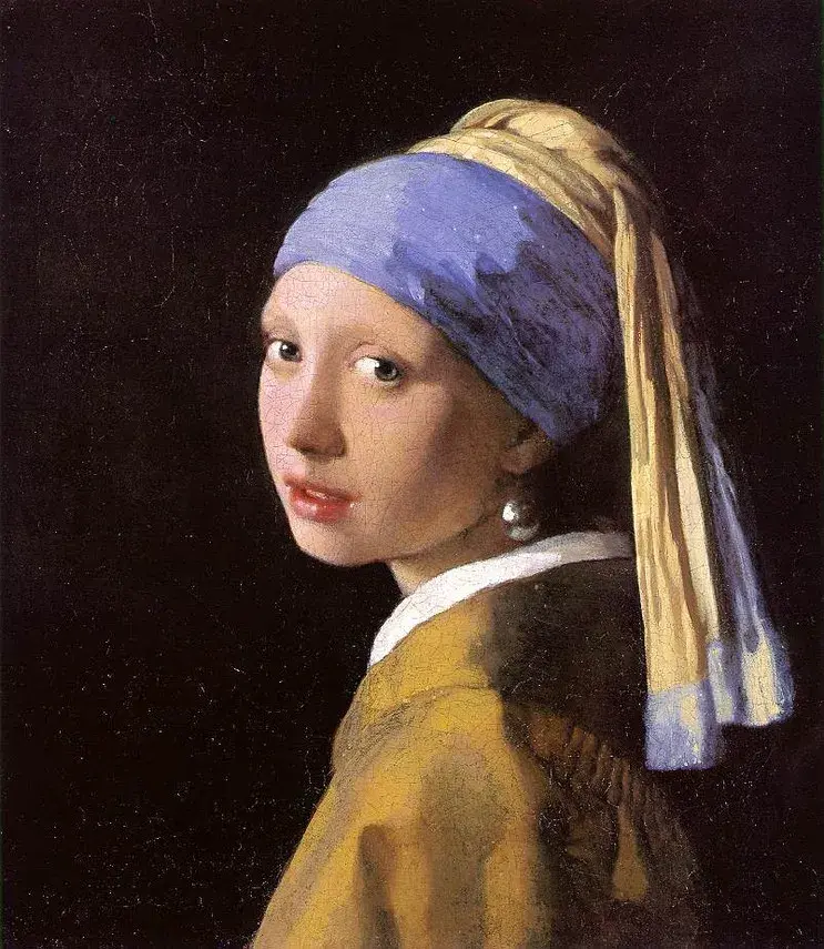 요하네스 베르메르&#44; 진주 귀걸이를 한 소녀&#44; 1665년경