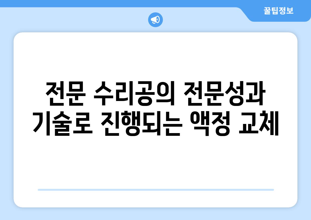 전문 수리공의 전문성과 기술로 진행되는 액정 교체