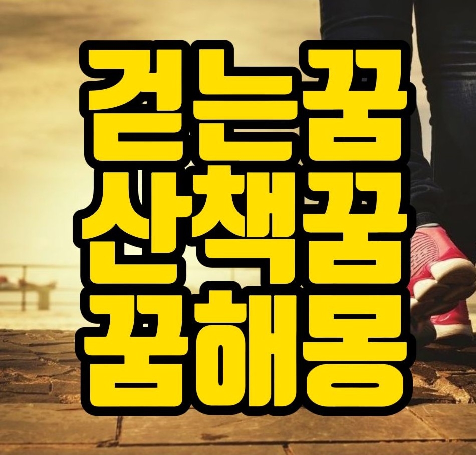  [꿈해몽] 산책하는꿈, 길을걷는 꿈, 걷는꿈 관련 꿈풀이