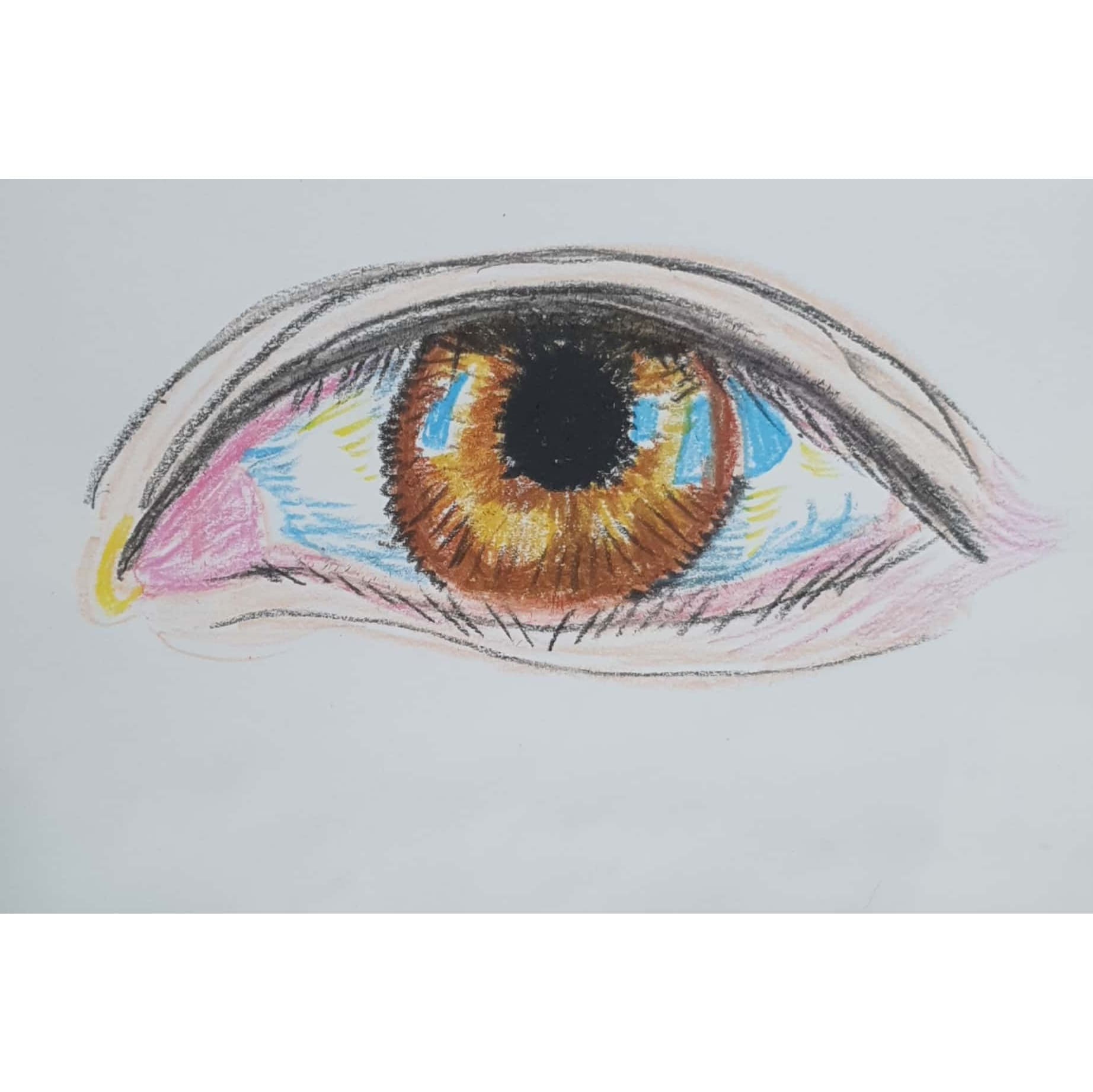  Left Eye 왼쪽 눈 / 일러스트 그림 드로잉 / 눈 그리기