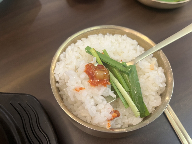 학동 청와옥 어리굴젓과 쌀밥