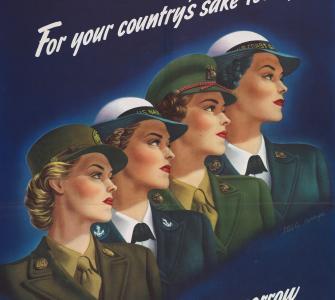 제1차 세계대전 미국원정군 여군부대 포스터