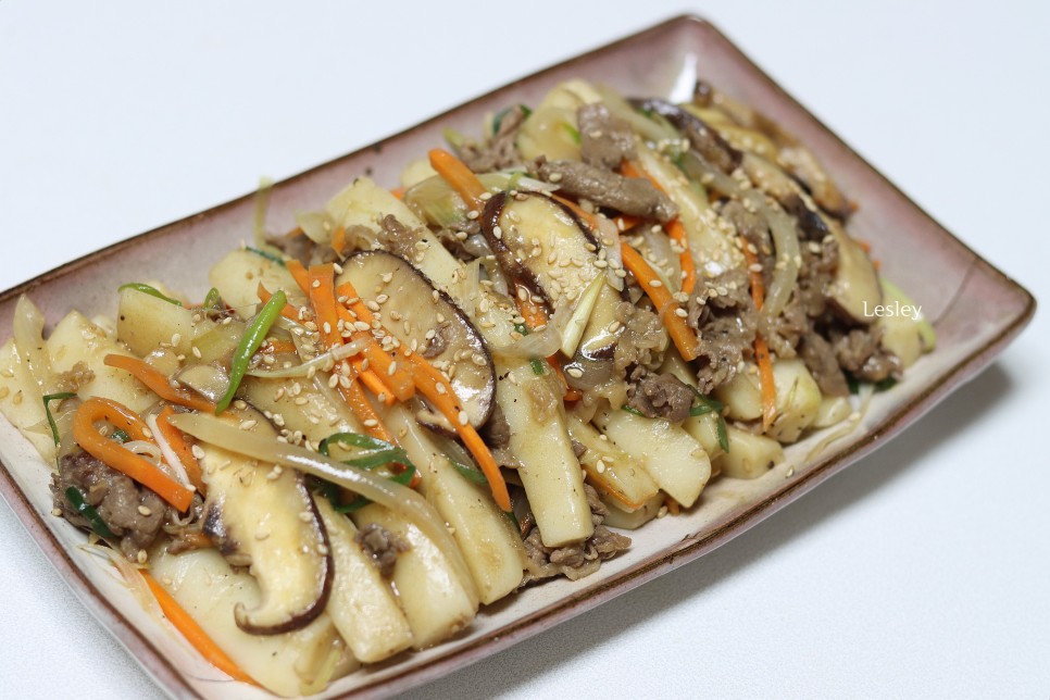 간장떡볶이 소스 만드는 법 궁중떡볶이 레시피 가래떡 넣은 2