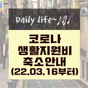  코로나 생활지원비 및 유급휴가비 축소 내용