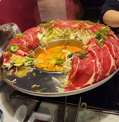 냄비-야채-고기-육수