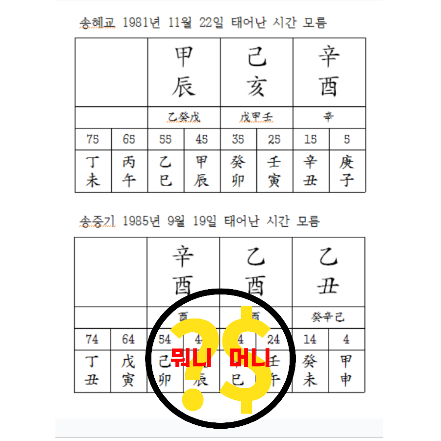  6년전 사주풀이대로 이혼과 재혼을 하는 송중기
