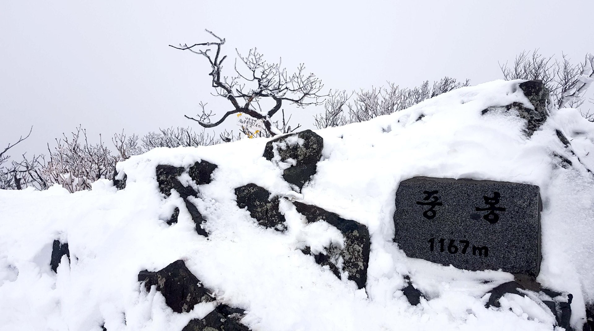 울산 가지산 설경