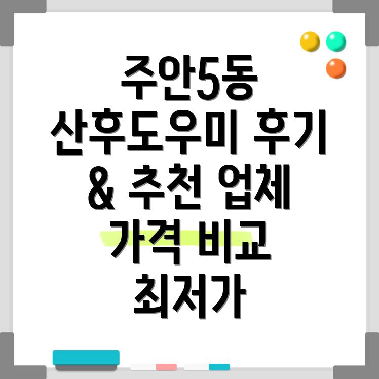 주안5동 산후도우미