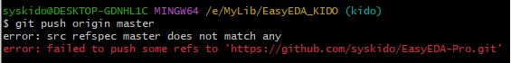 error: src refspec master does not match any error 원격저장소 초기화 하는 방법