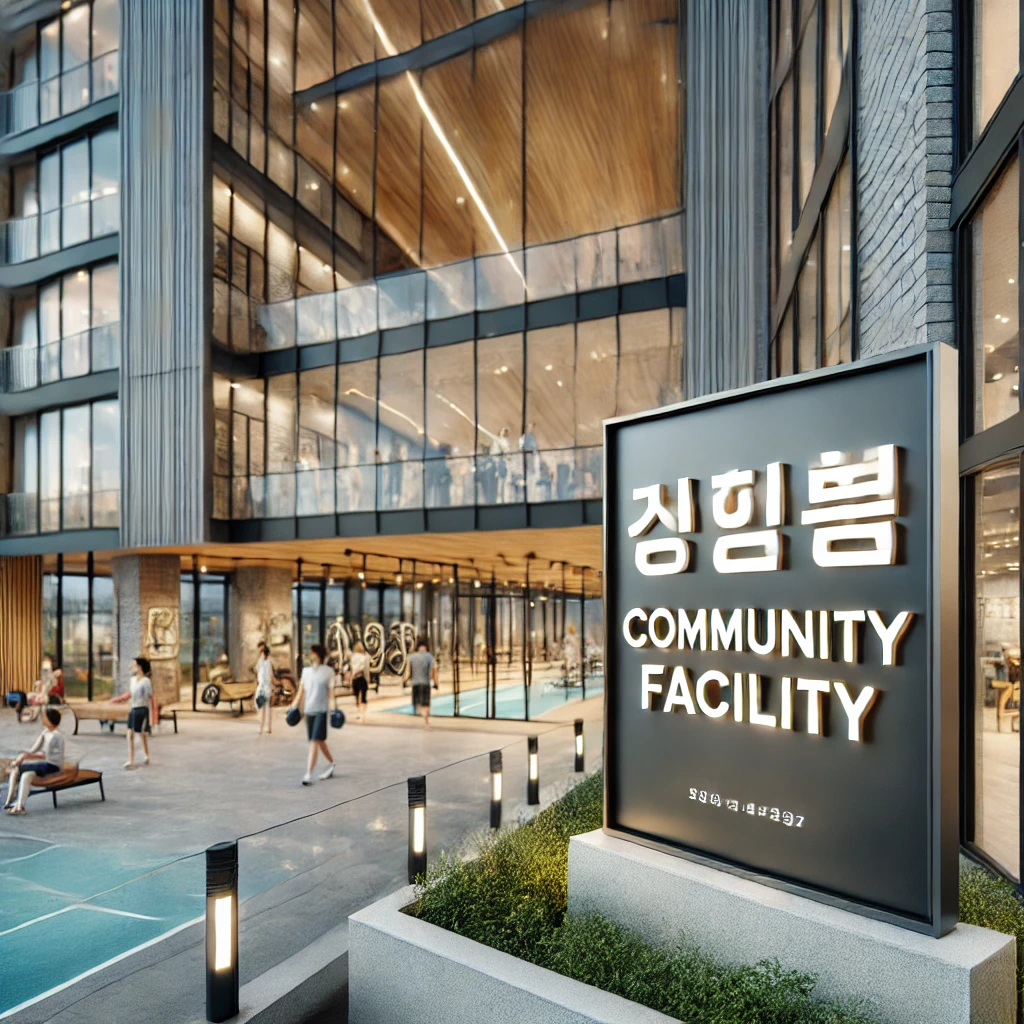 아파트 단지의 커뮤니티 시설과 운동 공간