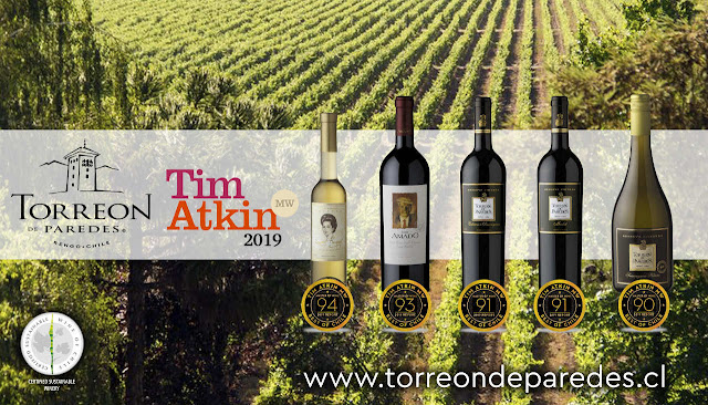 2019년 팀 앗킨의 토레온 데 파레데스 와인 점수
