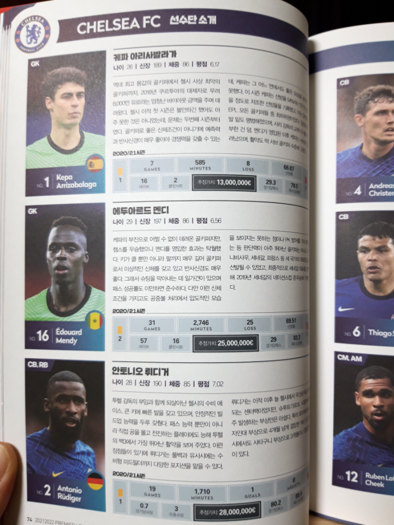 분석도서)해외축구팬 필수 소장용 책 20212022 프리미어리그 가이드북 (PL20팀 전격 17