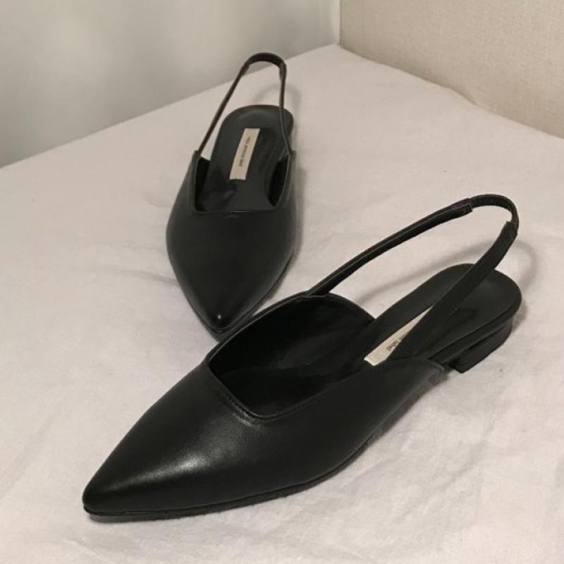 국산수제화 스틸레토 플랫슬링백