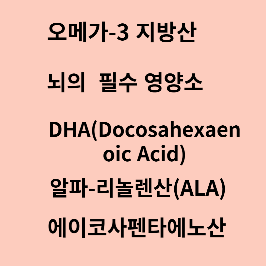 오메가-3&#44;뇌의 필수 영양소&#44;알파-리놀렌산&#44;에이코사펜타에노산&#44;인지기능&#44;뇌기능&#44;