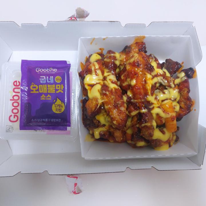 맛있게 매운 소스와 갈릭소스의 조화, 굽네 불금치킨 후기
