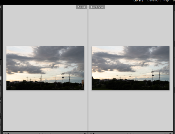 Compare View 적용 화면