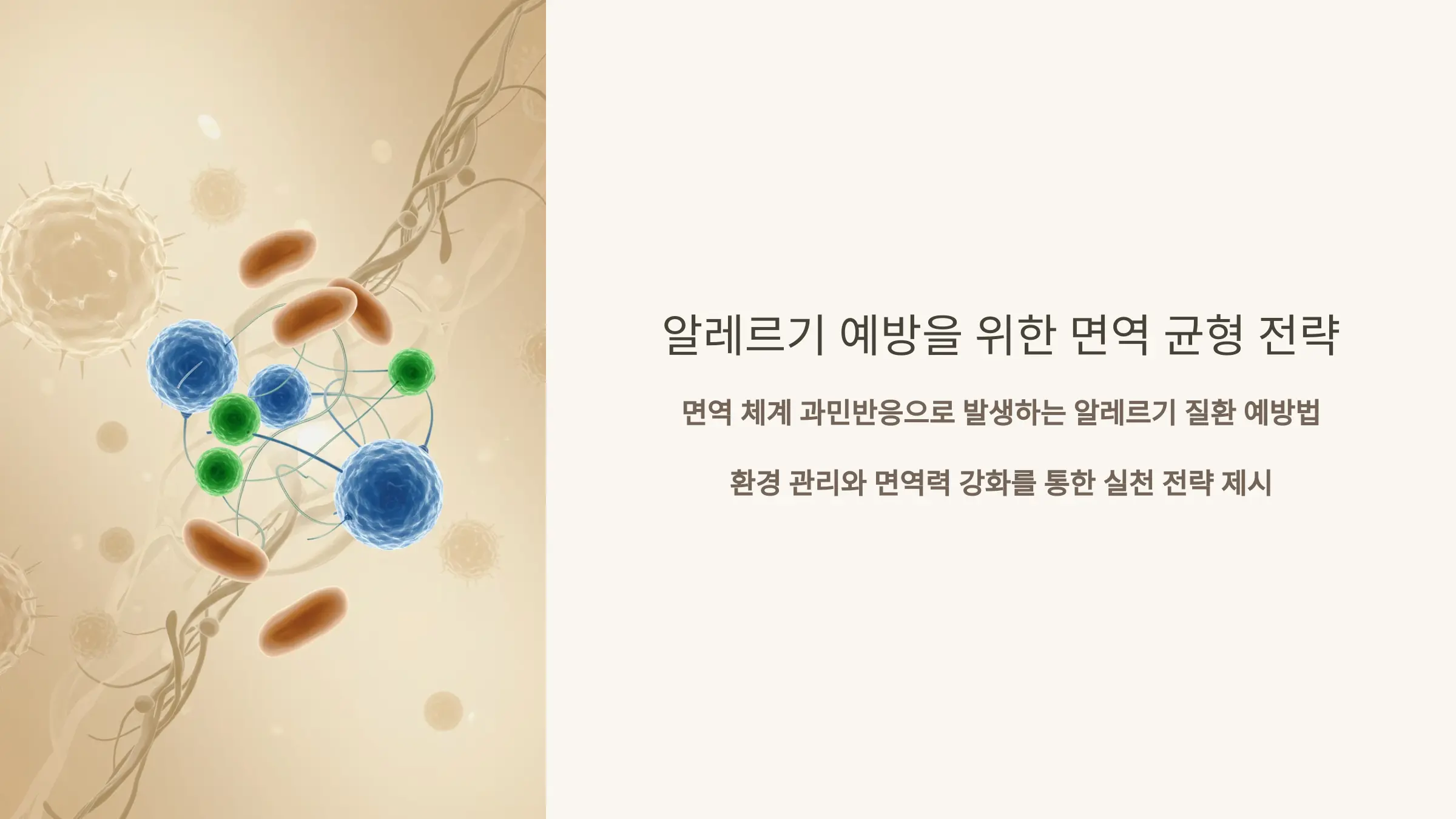 알레르기 예방과 면역력 강화를 위한 생활 속 실천법