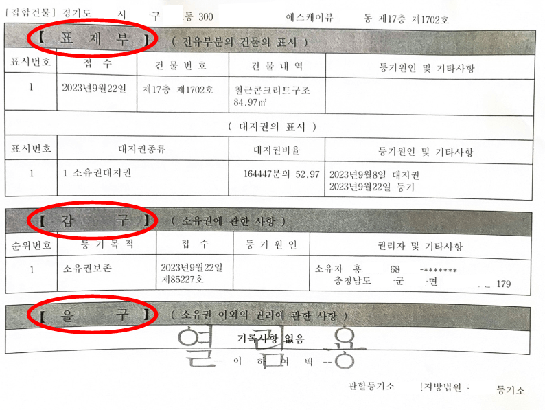 등기부등본 보는 방법