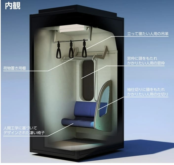 도쿄역에 있는 낮잠 전용 부스 VIDEO: Sleeping pod in station at Tokyo