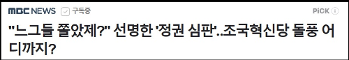 알트태그-조국혁신당 바람 MBC뉴스 바로가기