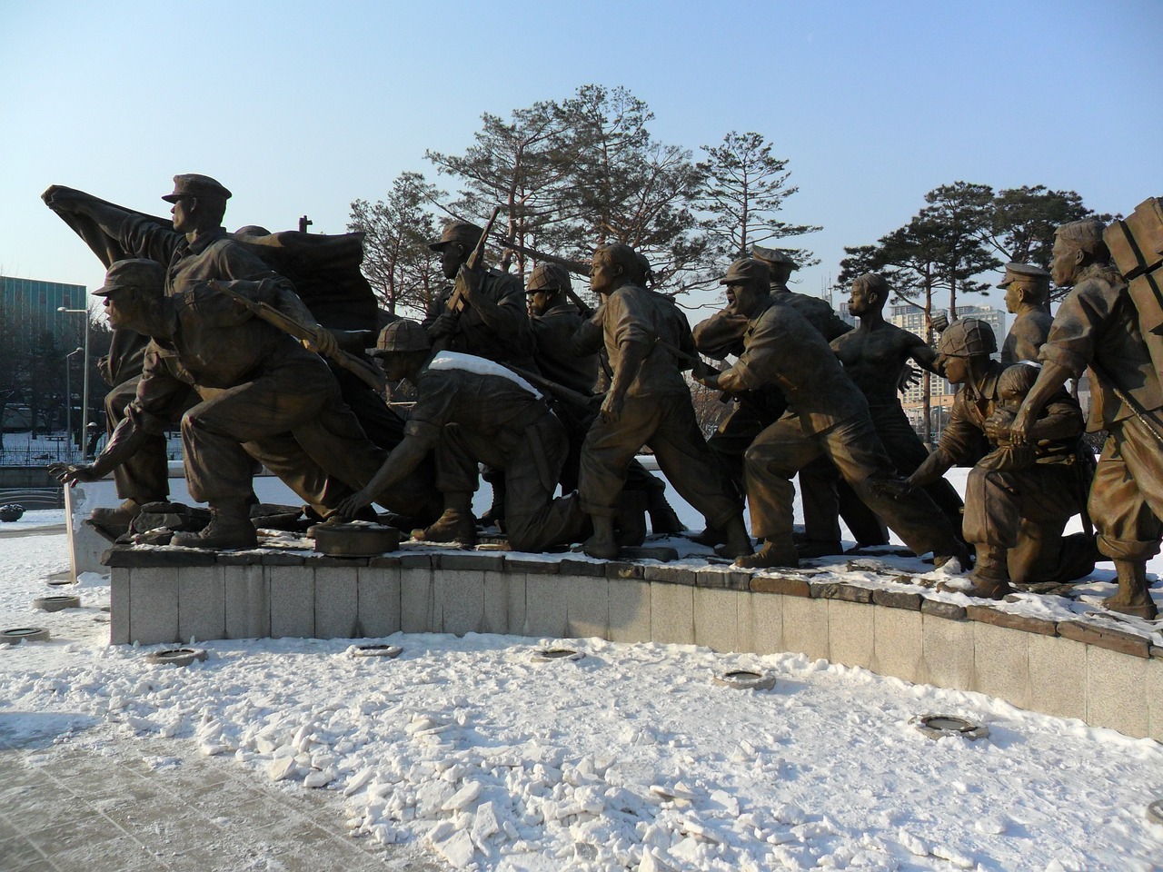 Korean war memorial park