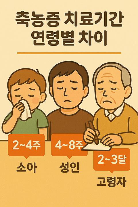 축농증 연령별치료기간 사진