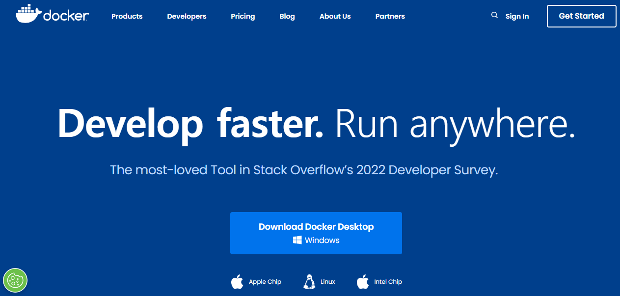 Docker 홈페이지