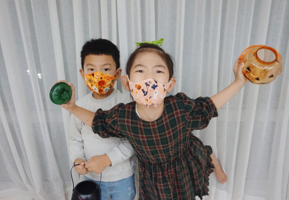 할로윈마스크아동용 여러번 재사용 21