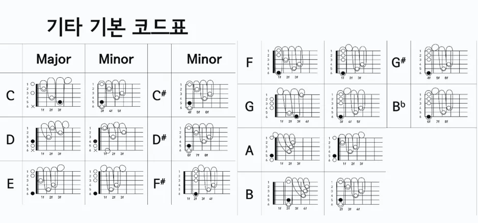 기타 코드표