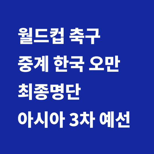 월드컵 축구 중계