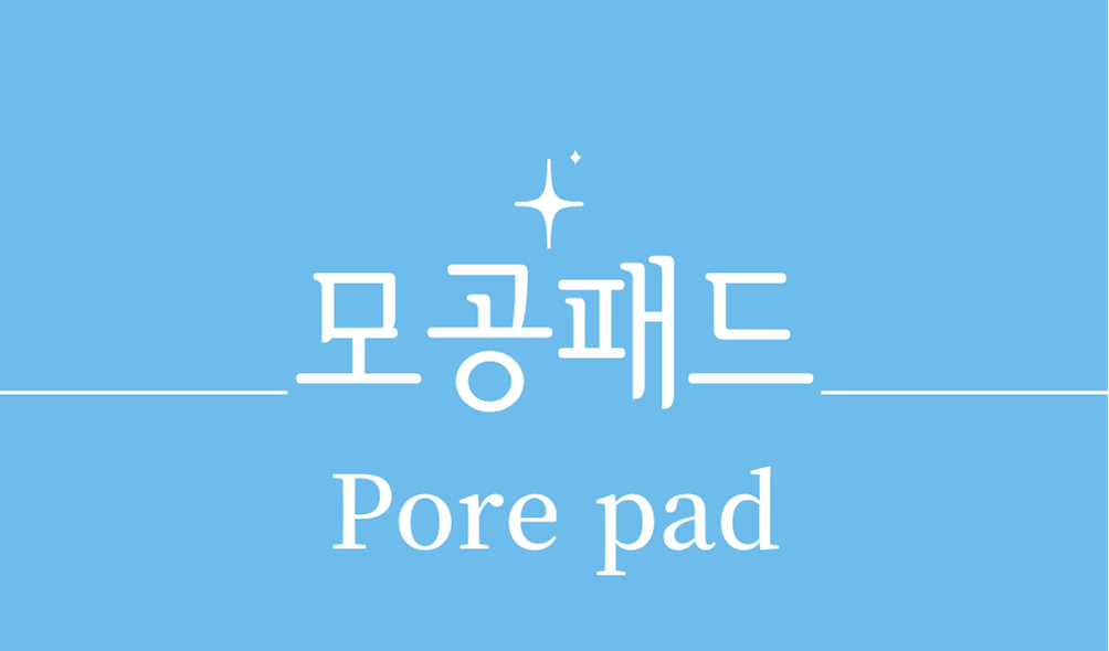 &#39;모공패드(Pore pad)&#39;