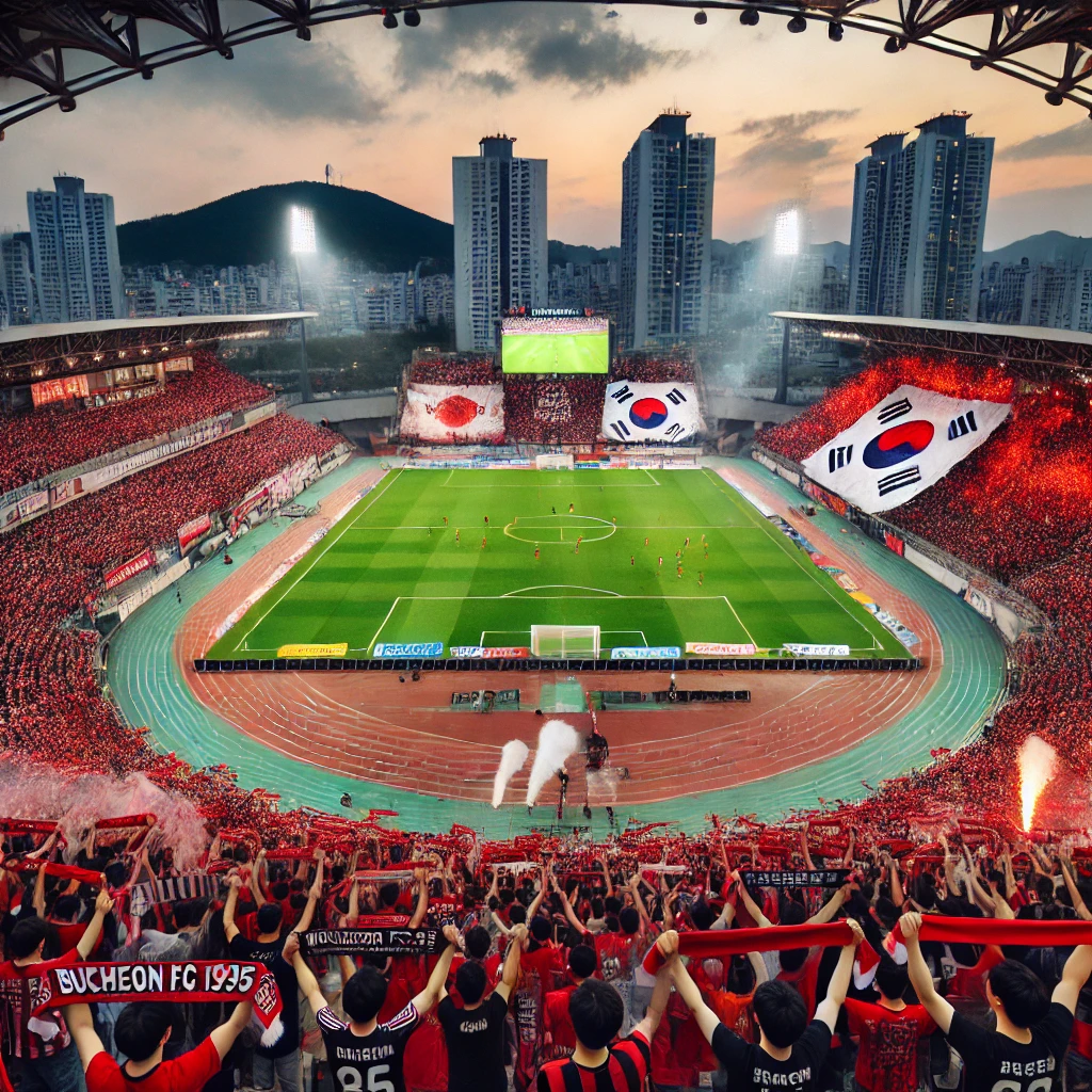 부천 FC 1995 경기장 (부천종합운동장) 경기 중 모습