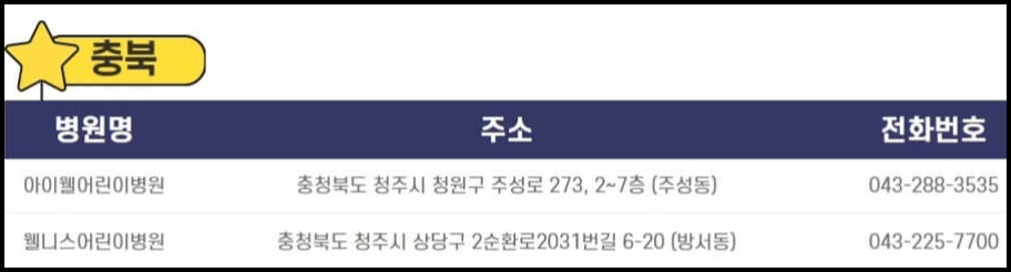 충북 달빛어린이병원